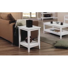 Quadra End Table - White